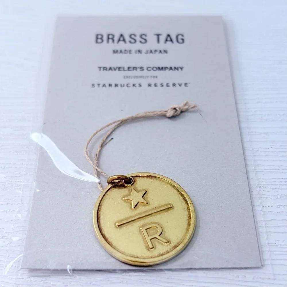 TRAVELER'S notebook Starbucks Reserve Tokyo Brass Tag Charm JAPAN